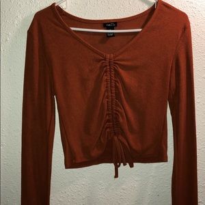 Long sleeve crop top